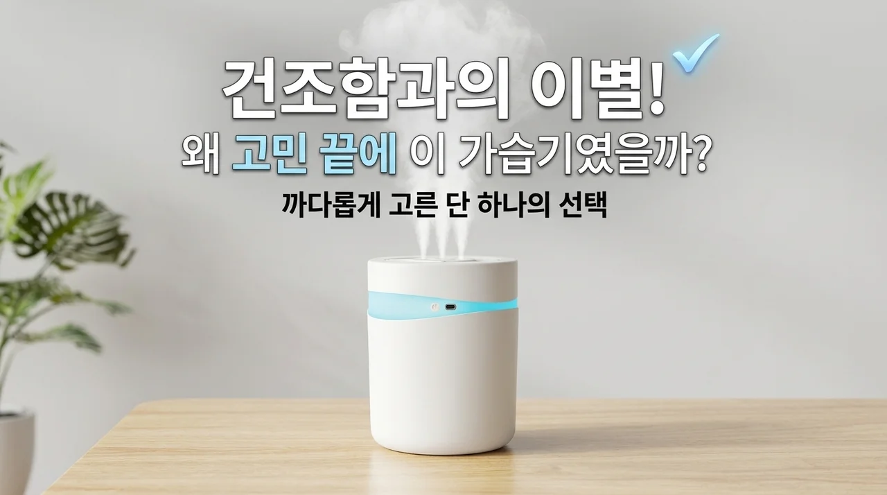 건조함 끝장내는 가습기, 고민하다 결국 이걸로 선택한 이유