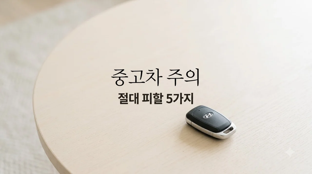 현직 딜러가 뽑은 절대 사면 안 되는 중고차 TOP5 수리비 폭탄 주의
